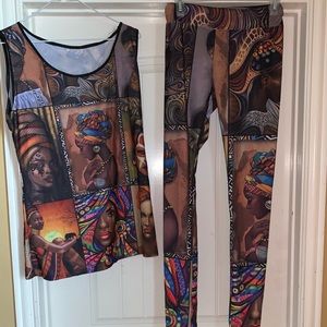 Two piece African set.